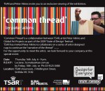 Invitation for 'Common Thread' Tsar Carpets St. Kilda 2009 by Peter Atkins
